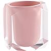 Gedy Chanelle portaspazzolini, resina, Rosa, 7 x 9 x 10,5