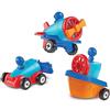 Learning Resources Macchina-Aeroplano-Barca 1-2-3 Build It