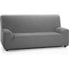 Martina Home Tunez, Copridivano elastico, Tela (50% poliestere, 45% cotone, 5% elastan), Grigio, 4 Posti (240-270 cm larghezza)