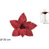 Due Esse Christmas Fiore Natalizio Bordeaux
