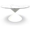 MIDJ tavolo rotondo CLESSIDRA Ø 150 cm - CLESSIDRA-D150-GMM-M1