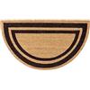 emmevi Zerbino Cocco 40x70 Cm Robusto Tappeto Ingresso Esterno Antiscivolo Mod.COCCO_BORDO SEMILUNA MARRONE