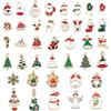 Fayemint 40 Pezzi Christmas Fascino del Pendente, Ciondoli di Natale Lega, Ciondoli in Oro Smaltato, per Collane, Bracciali, Cerniere, Portachiavi, Design Artigianale Fai-Da-Te