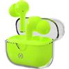 Celly Auricolari Celly True In-Ear wireless Verde con custodia trasparente [CLEARGN]