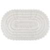 DII Crochet Collection - Tappetino da bagno reversibile, misura piccola, 17 x 24, colore: Bianco