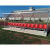 (12V) PANCHINA CALCIO ALLENATORI + RISERVE IN ACCIAIO ZINCATO DA 2 A 12 SEDUTE