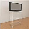 Petrozzi Mobile TV Ponte 60 in Plexiglass Trasparente - RUOTE: Senza Ruote