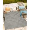 Mias Teppiche Mia's Teppiche Adora - tappeto moderno, stile boho, adatto per uso interno ed esterno, soprattutto piatto, ideale per cucina e sala da pranzo, grigio-beige, 120x160cm