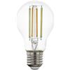 EGLO connect.z Smart Home lampadina Led E27, design vintage, A60, ZigBee, app e controllo vocale, dimmerabile, colore luce regolabile, 700 lumen, 6 W, chiara