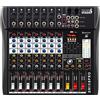 Italian Stage IS 2MIX8PRO Mixer audio stereo 8 canali + DSP Multi FX e Bluetooth