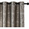 GIRASOLE HOME® Coppia Tende Jacquard Semi Oscuranti Motivo Corinzio Tenda Morbida Termica Isolante per Soggiorno Camera e Interni 2 Pannelli con Occhielli (Grigio Corinzio, 140x275cm)