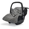 Jollein 025-811-65220 - Coprigambe per ovetto Basic lavorato a maglia, 82 x 42 cm, colore: Grigio