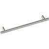 GRIMME 8569210160 - Maniglia per armadio Enija, Ø 12 mm, larghezza 200 mm, manico in acciaio inox spazzolato, colore: argento, distanza tra i fori 160 mm