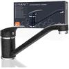 EISL Rubinetto per lavello, rubinetto da cucina, girevole a 360°, ideale per doppio lavello, miscelatore monocomando, NI182SMCR, granito/nero
