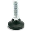 Ganter Normelemente | Piedini articolati/piedini con mandrino regolabile - GN 343.4-25-M8-40-A | Piedi: plastica (poliammide) | 4 pezzi