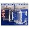 Ateliers28 ATELIERS 28 Support de vitrage à Clipser Transparent (x8) Crochets de fenêtre pour la décoration - Épaisseur de la fenêtre de 10-27 mm - Idéal jusqu'à 10 mm de diamètre (8)