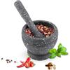 HERCHR Salsa Schiaccia Aglio Smerigliatrice, Smerigliatrice Di Plastica Manuale, Mortaio E Pestello Robusto E Versatile, Smerigliatrice Manuale per Aglio, Spezie, Noci, Zenzero