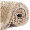 VANZAVANZU Tappetino da Bagno Antiscivolo Tappeto da Bagno Assorbente Addensato Tappeti da Bagno Ultra Morbido Bath Mat Soffice Microfibra Tappeti per il Bagno Eleganti 50 x 80cm (Beige)