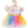 Heless 1850 - Vestito per Bambole con Unicorno Henri, Misura 28-35 cm