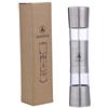 LAGUIOLE - Saliera e Pepiera Manuale - 2 in 1 - Acciaio Inossidabile - Argento