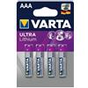 Varta Batteria Varta 1,5V AAA Ministilo Ultra Lithium confezione da 4 pile