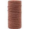 Vaessen Creative Filato macramè marrone, 3 mm x 100 m, 100% cotone, disponibile in diversi colori, fai da te, decorazione come fioriere, arazzo da parete, lanterna, acchiappasogni