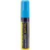 SECURIT - Pennarello a Gesso Liquido - Punta Grande 7-15 mm - Colore Blu | Punta a scalpello extra larga - Inchiostro atossico e inodore - Uso interno