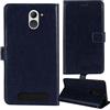 Dingshengk Blu Scuro Custodia in Pelle Flip Caso Protettiva Cover Skin Wallet per BRONDI Amico Smartphone XS 5