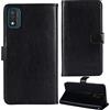 Dingshengk Nero Custodia in Pelle Flip Caso Protettiva Cover Skin Wallet per BRONDI Midnight Sky 6