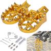 JFG RACING Pedaline Moto,Pedana Poggiapiedi Pedane Moto in Alluminio CNC per Moto 50cc Simson S51 Beta RR 50 Rieju Mrt 50 HM 50 CRF XR CR 50 70 80 100 125 CT200U Mini Bike SSR RFZ Pit Bike-Oro