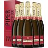 6 Bottiglie Piper-Heidsieck Cuvée Brut 75cl (Astucciato) - Champagne