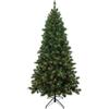 Albero di natale stella 180 cm con 250 luci a led integrate bianco caldo