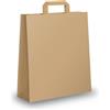 Mainetti Bags Shopper - maniglie piattina - 18 x 8 x 25 cm - carta kraft - avana - Mainetti Bags - conf. 25 pezzi