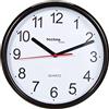 techno line WT 600 Schwarz Orologio da Parete, Nero, 25x2.4x25 cm