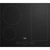 BEKO Piano Cottura a Induzione, 60 cm, 3 Zone Cottura, Vetroceramica Nero - HII64200FMTR