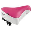Selle Montegrappa Sella Bicicletta Cruiser Bike Sella Comfort SM 08 F in 6 Colori SKAI Italy Bianco Rosa
