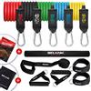 BRANK SPORTS Elastici Fitness Cover Protettiva - Elastici Palestra Per Il Rinforzo Muscolare - Bande Elastiche Fitness - Elastico Fitness Donna e Uomo - Guida Allenamento Inclusa