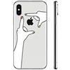 CrazyLemon Cover per iPhone X/iPhone XS, Modello di custodia per cellulare in silicone TPU trasparente creativo per iPhone XS/iPhone X - Modello 13