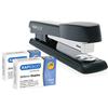 Rapesco 1602 Germ-Savvy Antibatterico, Marlin Spillatrice e 2000 Punti 26/6 mm Punti, Nero