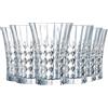 Cristal d'Arques Lady Diamond Bicchiere Acqua 36cl Set 6 | Vetro, bicchiere per acqua, succhi e bibite fredde, lavabile in lavastoviglie, prodotto in Francia