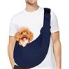 PETLOFT Reversibile Borsa Trasportino Zaino, Borsa da Trasporto per Cani Piccoli, Adjustable Borsa a Tracolla, Cross-Body Pet Sling Carrier con Gancio per Collare per Cane/Gatto Fino a 4.99kg