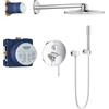 Grohe set completo per doccia Grohe Essence con soffione Rainshower 310 SmartActive cromo lucido - ROUND321