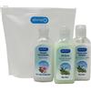 KIT VIAGGIO SHAMPOO,BALSAMO,BAGNOSCHIUMA,CREMA corpo ,4 falconi da