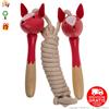 Boooh.it CORDA PER SALTARE PER BAMBINI : MANICI LEGNO VOLPINA ROSSA - IDEA REGALO