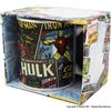 Boooh.it MARVEL TAZZA ORIGINALE CON AVENGERS E SUPEREROI - CAPIENZA 325 ml | IDEA REGALO FUN DEI FUMETTI E SUPEREROI