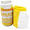 Boooh.it CALZINI FANTASIA BIRRA BIONDA SPUMEGGIANTE - MISURA UNICA | IDEA REGALO CON CONFEZIONE A FORMA DI LATTINA
