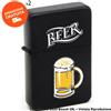 Atomic ACCENDINO A BENZINA TIPO ZIPPO FANTASIA BOCCALE DI BIRRA SPUMOSO | IDEA REGALO FUMATORE