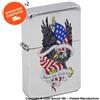 Atomic ACCENDINO A BENZINA TIPO ZIPPO FANTASIA AMERICAN EAGLE LEGEND | IDEA REGALO FUMATORE