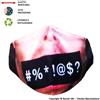 Boooh.it MASCHERINA LAVABILE, REGOLABILE E IGIENIZZABILE FANTASIA DON'T SAY FUCK - 3 STRATI | ALTAMENTE COMFORTEVOLE