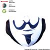 Boooh.it MASCHERINA LAVABILE, REGOLABILE E IGIENIZZABILE FANTASIA ANONYMUS - 3 STRATI | ALTAMENTE COMFORTEVOLE